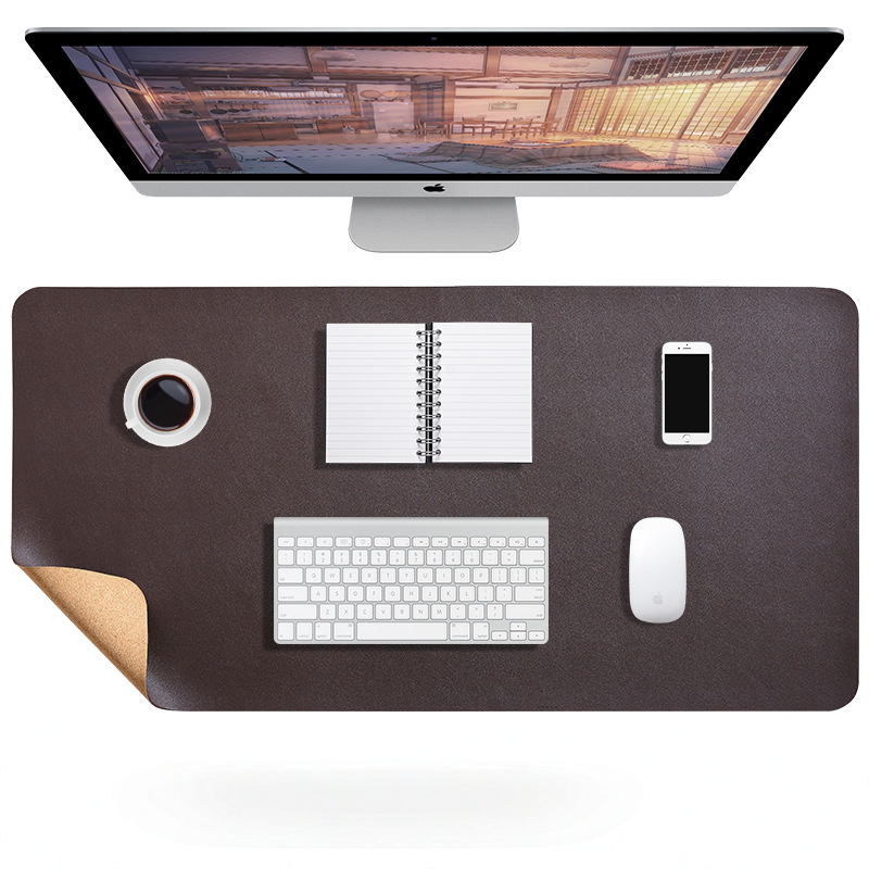 Large Vegan Leather Desk Pad — Water-Resistant Anti-Slip Mouse & Laptop Mat for Office, Home Workspace & Gaming Setup | Lonoma