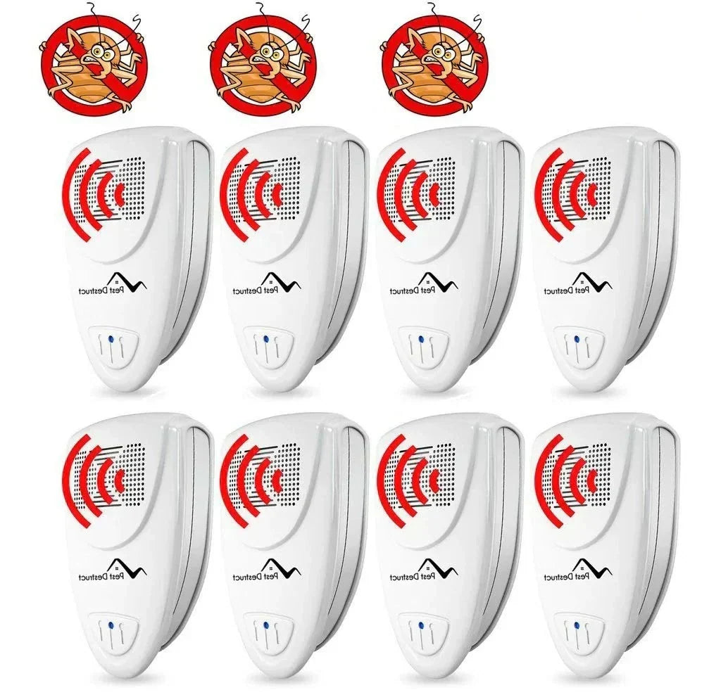 Ultrasonic Pest Repeller for Indoor Bug Control | Electronic Plug-In Insect Deterrent Device for Home Bedroom | Safe Silent Frequency | Lonoma