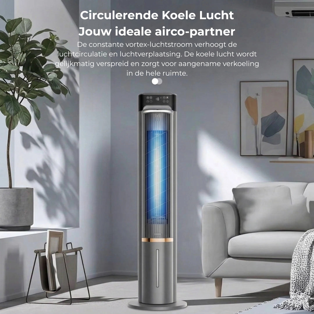 Portable Evaporative Air Cooler with Water Tank & Timer – Quiet 3-Speed Fan for Bedroom, Office, Home Cooling | Lonoma