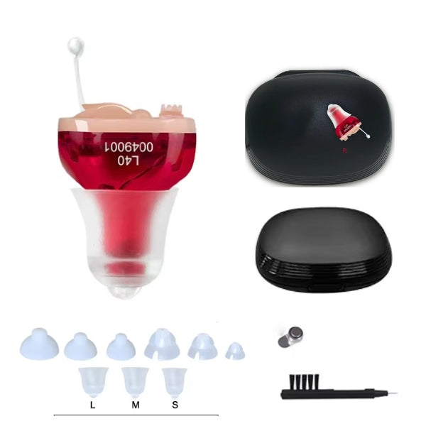 Rechargeable Hearing Amplifier with Crystal-Clear Sound & All-Day Comfort for Moderate Hearing Loss | Lonoma