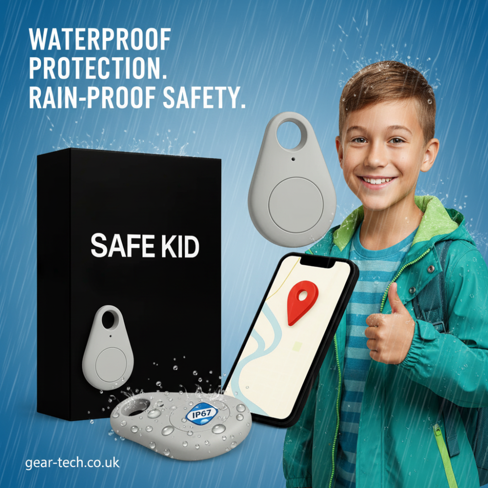 Kids GPS Tracker Waterproof with Real-Time Location & Emergency Alert Button for Children's Safety | Lonoma