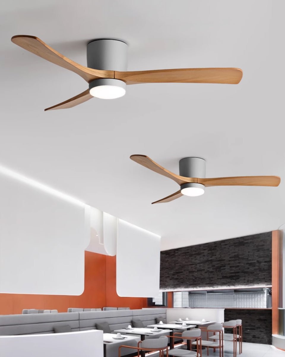 42-52 Inch Modern Ceiling Fan with Dimmable LED Light | 6-Speed Reversible DC Motor | Sycamore Wood Blades | Remote Control Included | Lonoma