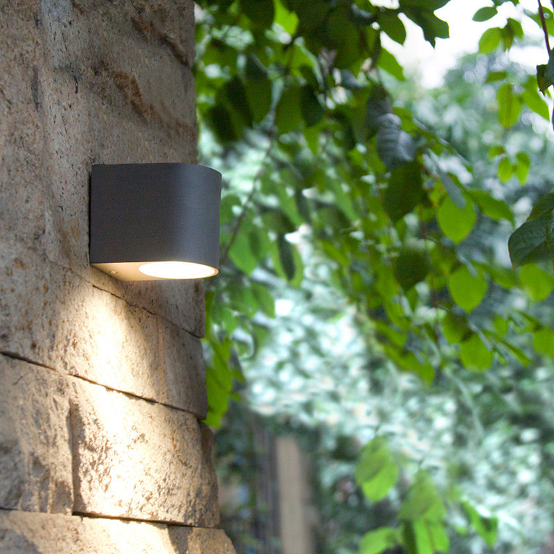 Modern Cube Outdoor Wall Sconce Black Metal Glass LED 5W 10W for Porch Entryway Patio Garden Pathway Exterior Hallway House Lighting | Lonoma