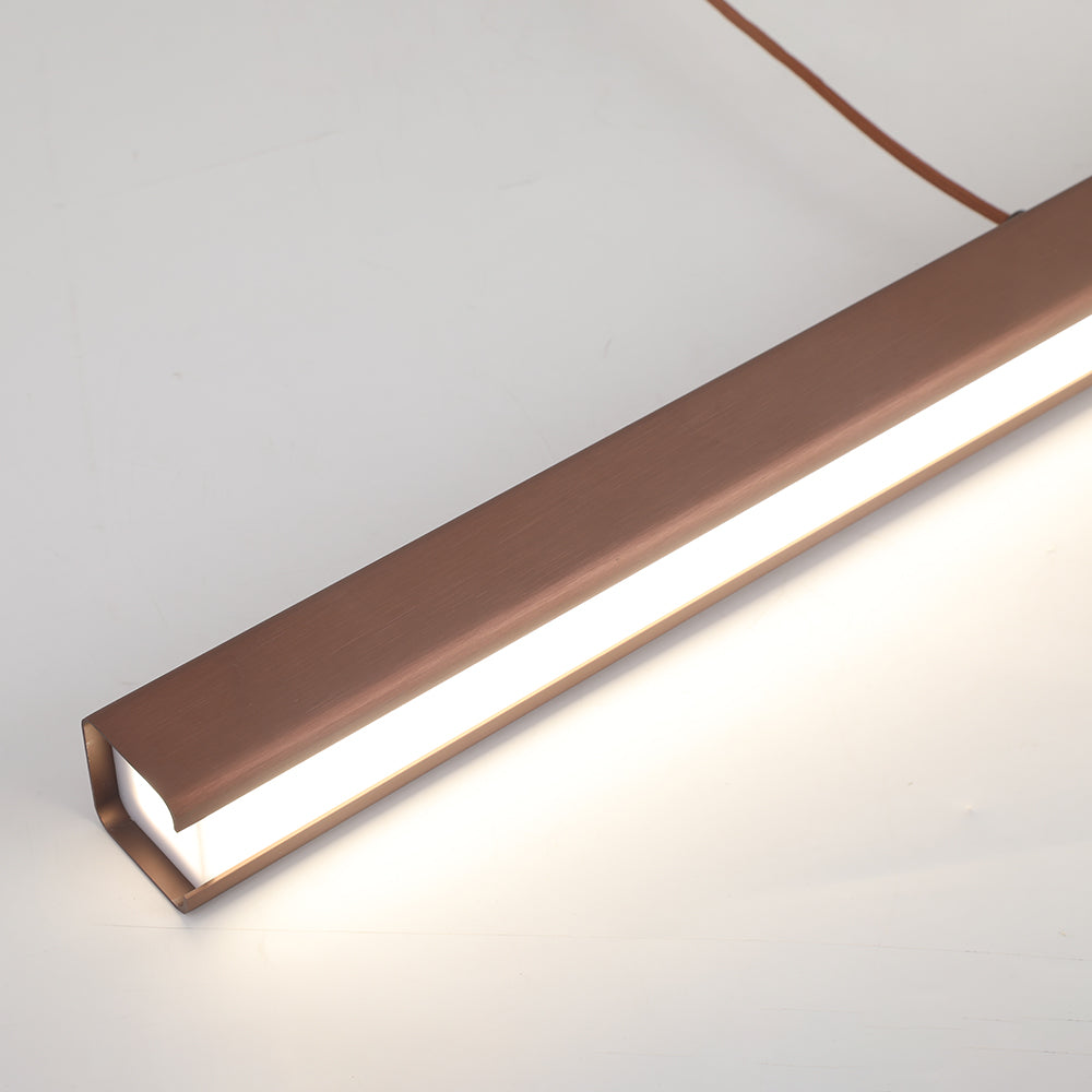 Adjustable Linear LED Pendant Light Metal Acrylic Fixture for Kitchen Island Dining Room Modern Hanging Ceiling Lamp Dimmable 3-Color | Lonoma
