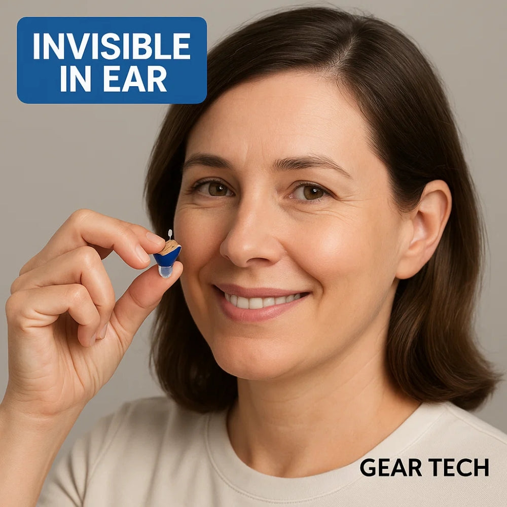 Rechargeable Hearing Amplifier with Crystal-Clear Sound & All-Day Comfort for Moderate Hearing Loss | Lonoma