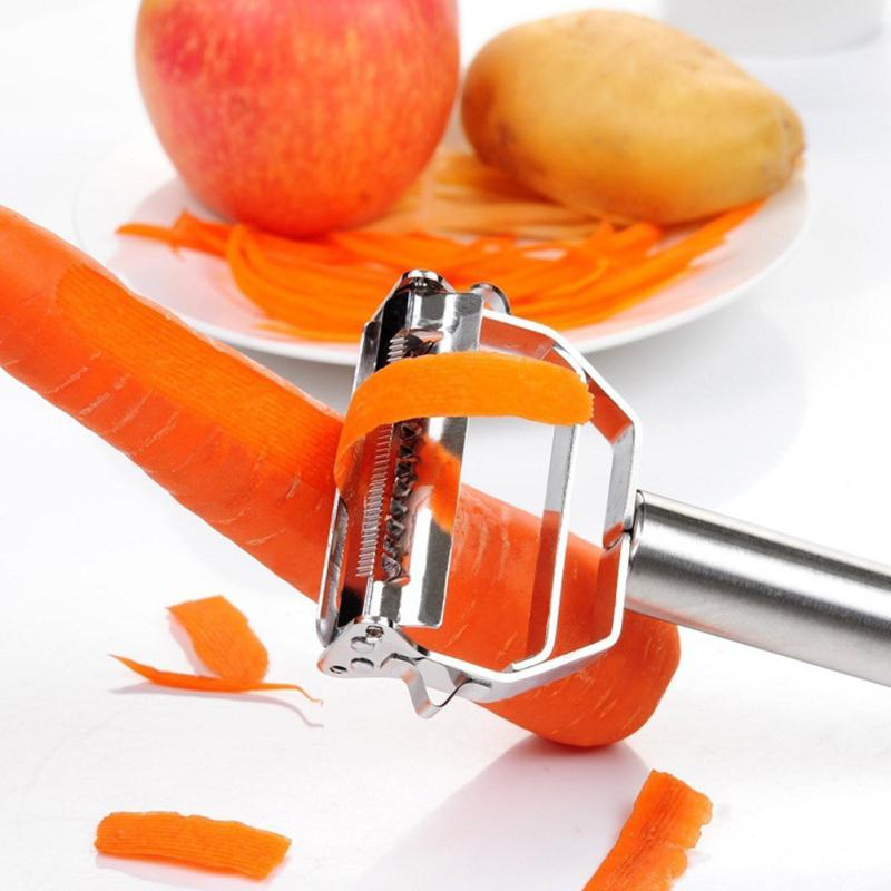 Dual-Blade Vegetable Peeler with Julienne Slicer for Quick Prep and Decorative Cuts | Kitchen Tool for Carrots, Cucumbers, Potatoes | Lonoma