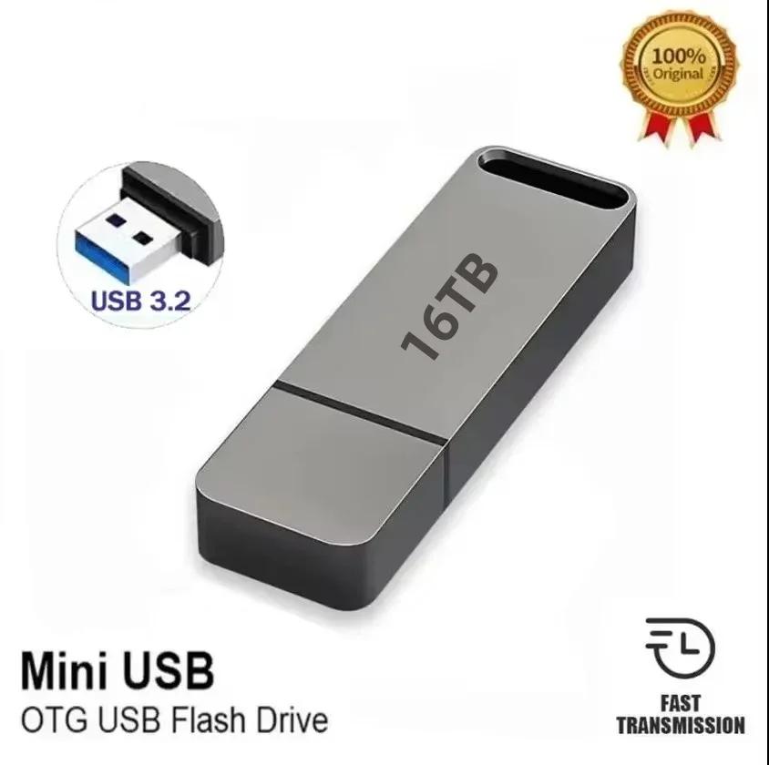 4TB Flash Drive USB 3.2 Metal Housing Shock-Resistant Data Storage for Photographers Videographers Portable Backup | Lonoma
