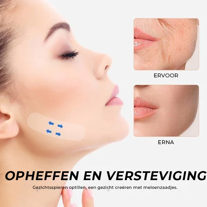 Invisible Face Lifting Tape 40 Strips Clear Skin-Safe Anti-Wrinkle Tightening V-Shape Contouring Non-Surgical Facelift Adhesive Strips for | Lonoma