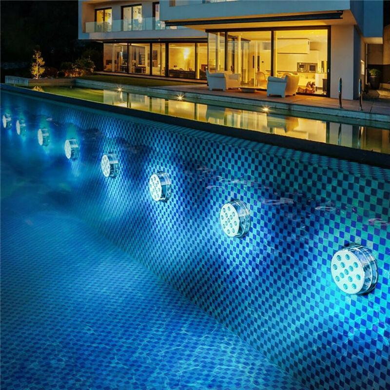Underwater LED Light Suction Cup Pool Spa Aquarium Waterproof Submersible Multicolor Lighting for Swimming Pools Hot Tubs Fish Tanks | Lonoma