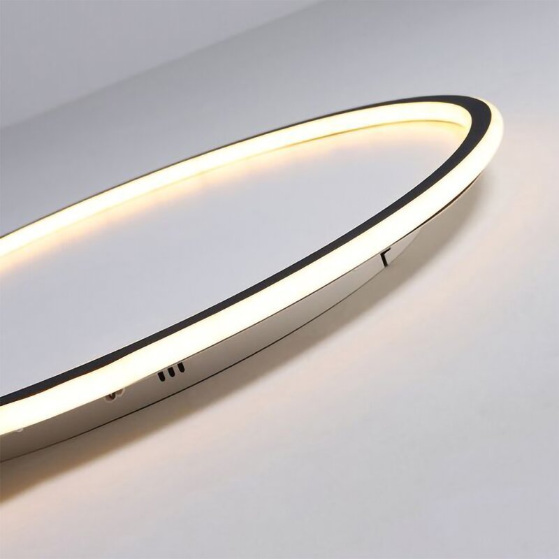 Round Flush Mount Ceiling Light Fixture LED Dimmable Metal Acrylic Shade Hardwired Modern Overhead Lighting for Bedroom Hallway Kitchen | Lonoma
