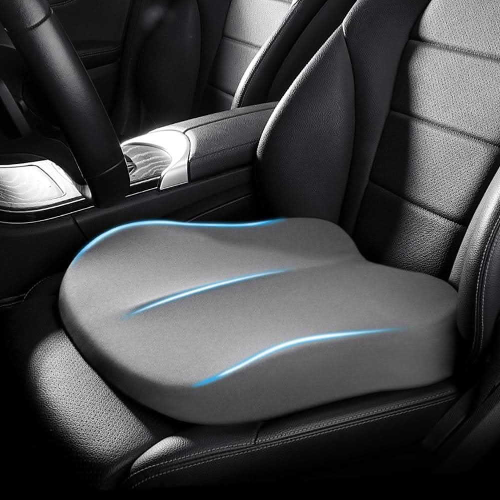 Memory Foam Seat Cushion for Cars – Lift Support Pad for Better Visibility & Posture | Lonoma