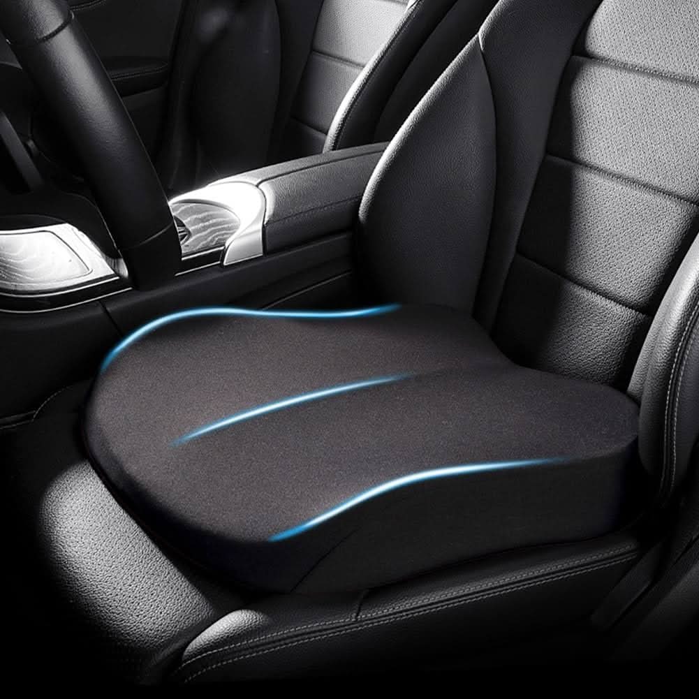 Memory Foam Seat Cushion for Cars – Lift Support Pad for Better Visibility & Posture | Lonoma