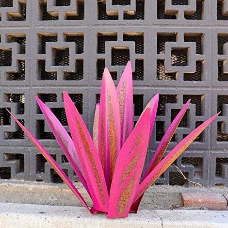 Metal Agave Garden Sculpture Weatherproof Outdoor Yard Art Succulent Statue Desert Plant Decor for Patio Lawn Flower Bed Landscape Accent | Lonoma