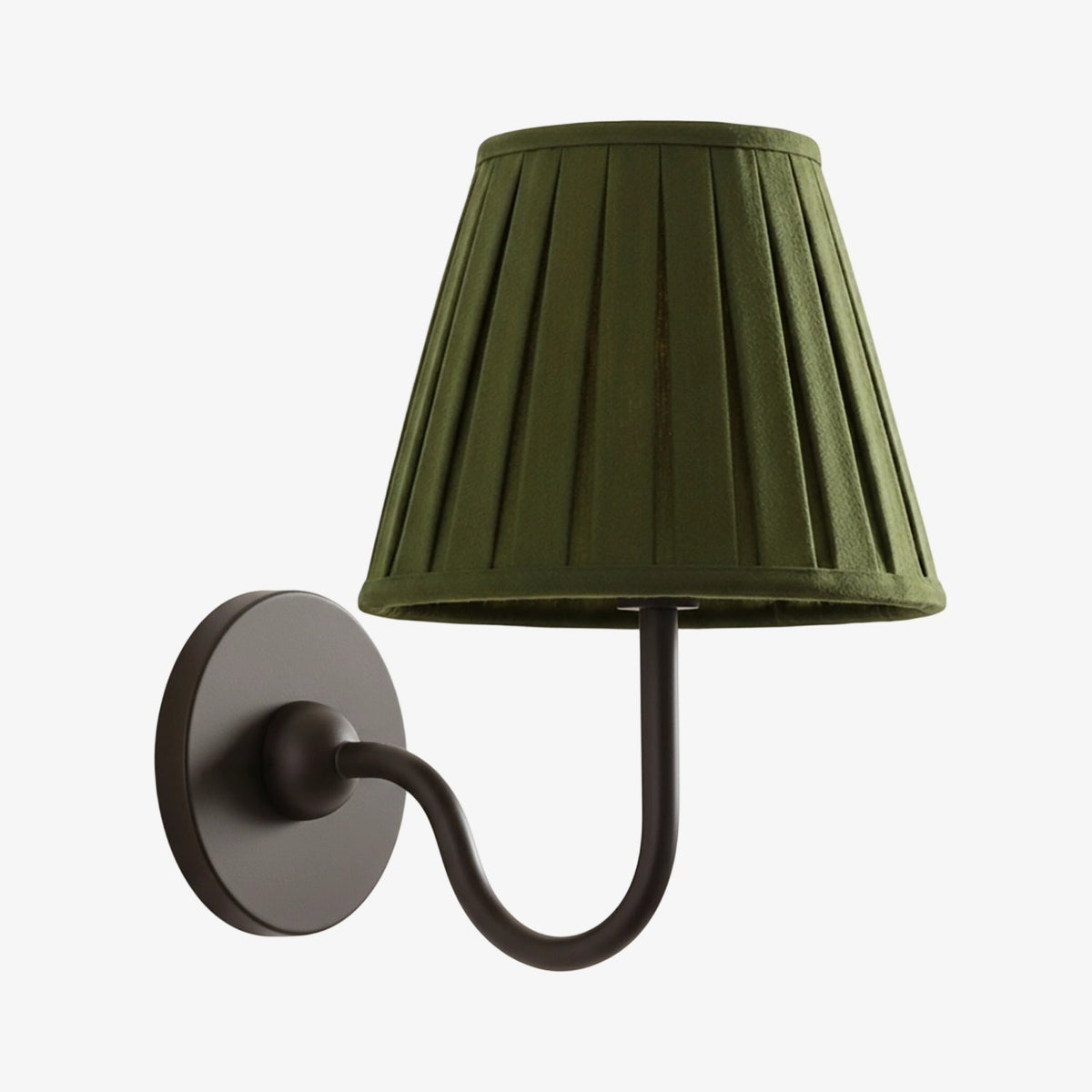 Fabric Shade Wall Sconce with Metal Backplate – E12 Socket Hardwired Light for Bedroom Hallway Dining Room Foyer – Dimmable Indoor Lighting | Lonoma