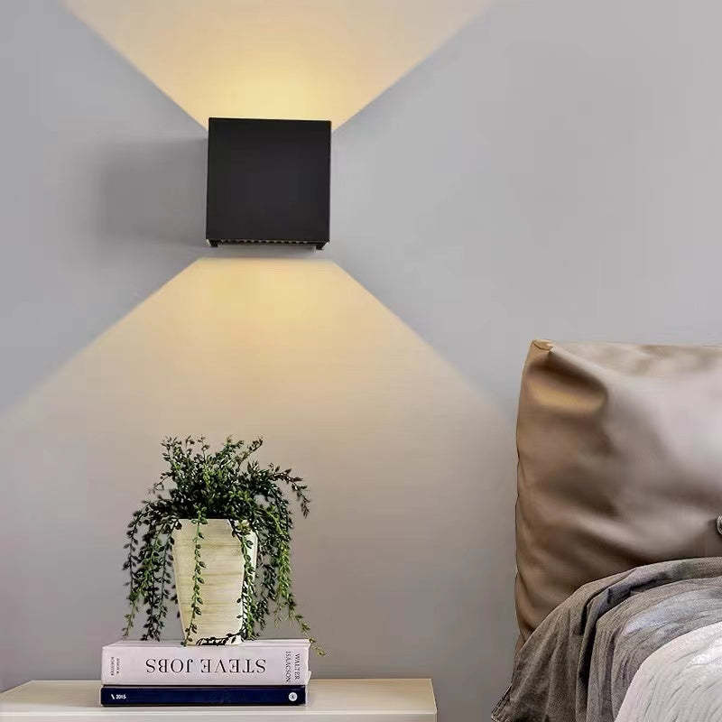 LED Outdoor Wall Sconce Metal Square Adjustable Light Fixture Waterproof IP65 for Patio Garden Porch Entryway Corridor Exterior | Lonoma