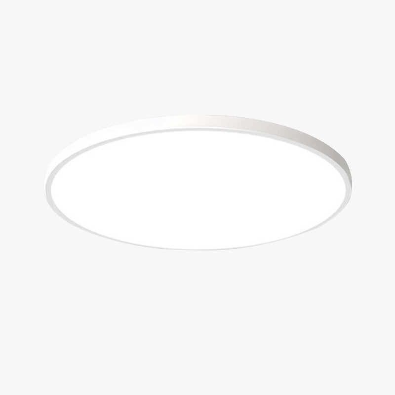 Flush Mount LED Bathroom Ceiling Light | 9-15 in Waterproof Modern Fixture | White or Black | Wall Switch Dimming | Lonoma