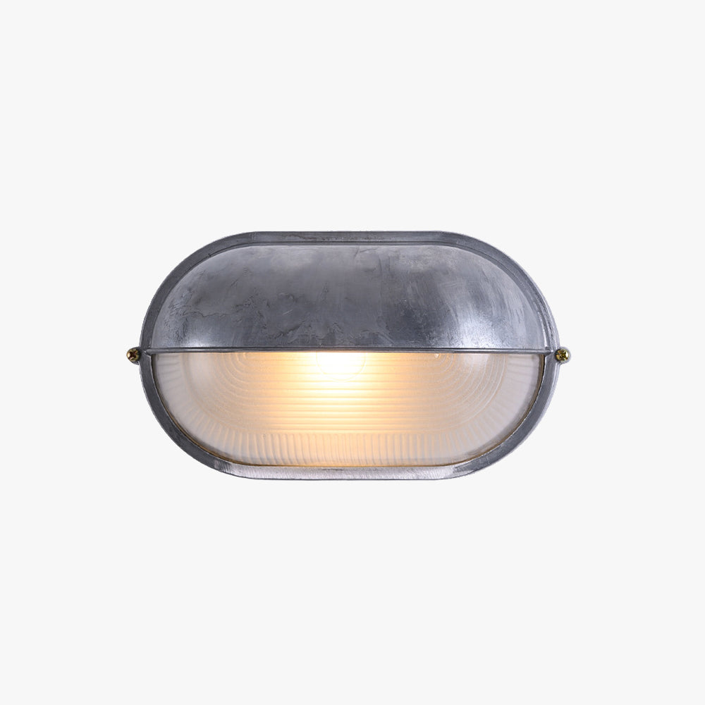 Weather-Resistant Exterior Sconce with Glass Shade for Patio, Porch & Entryway | Hardwired LED Light Fixture | Metal Construction | Lonoma