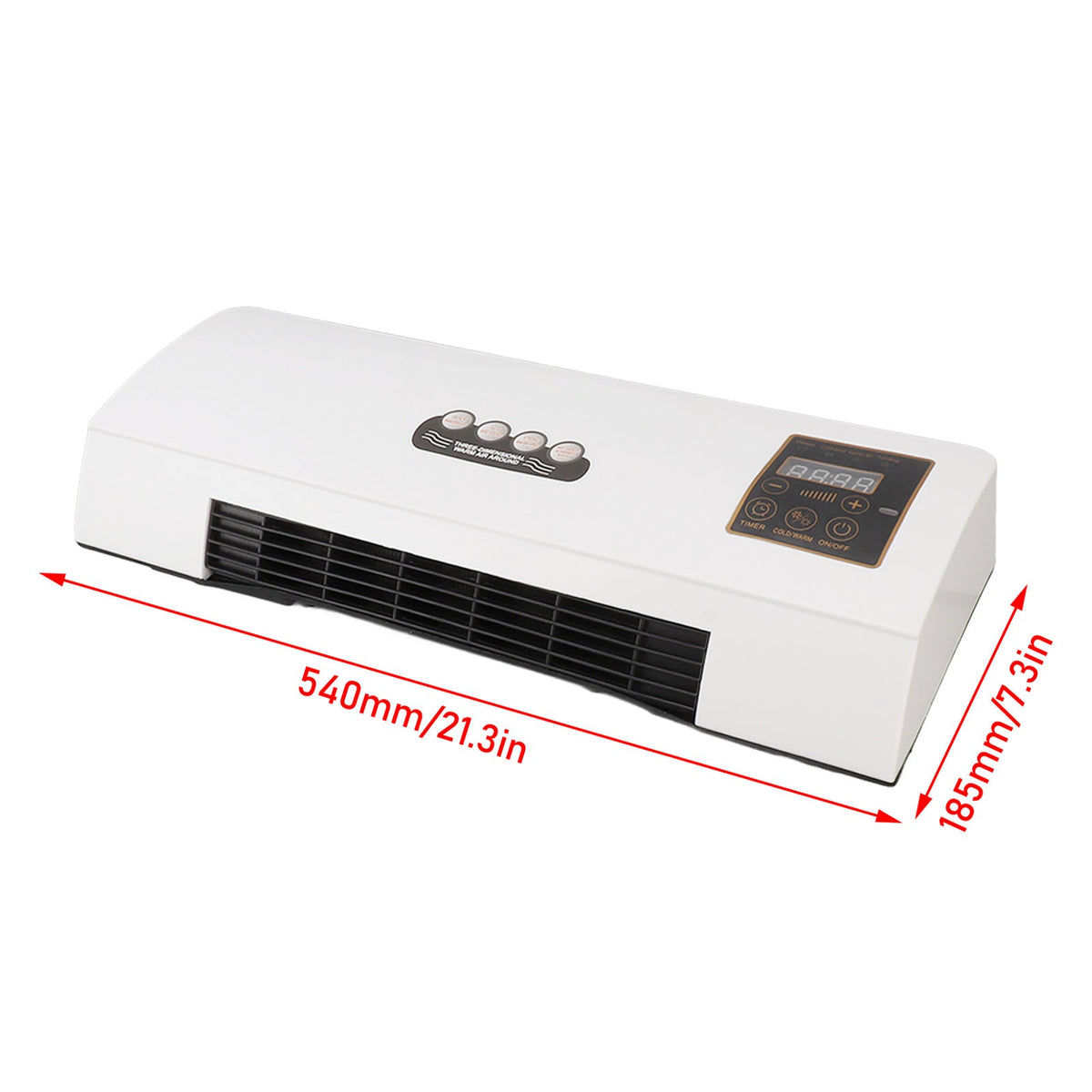 Wall-Mount Mini Split Air Conditioner 1800W Heating Cooling Dehumidifier Fan Ultra Quiet 23dB LCD Timer Energy Saver Four Season Climate | Lonoma