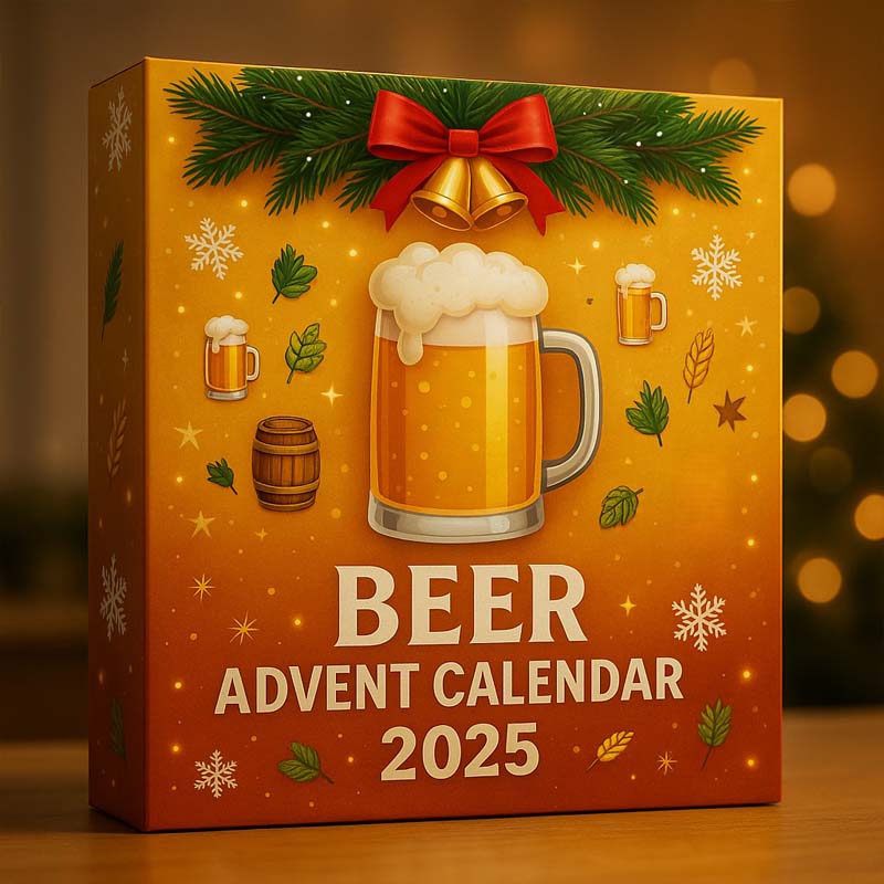 24-Day Countdown Calendar with Miniature Spirit Samplers for Holiday Tasting Gift Set | Lonoma