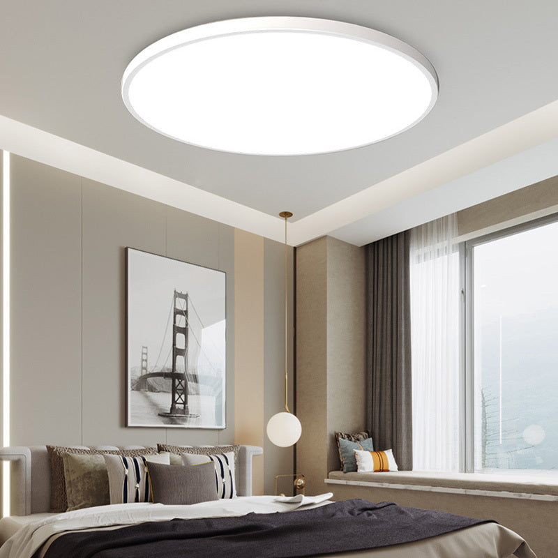 Flush Mount LED Bathroom Ceiling Light | 9-15 in Waterproof Modern Fixture | White or Black | Wall Switch Dimming | Lonoma