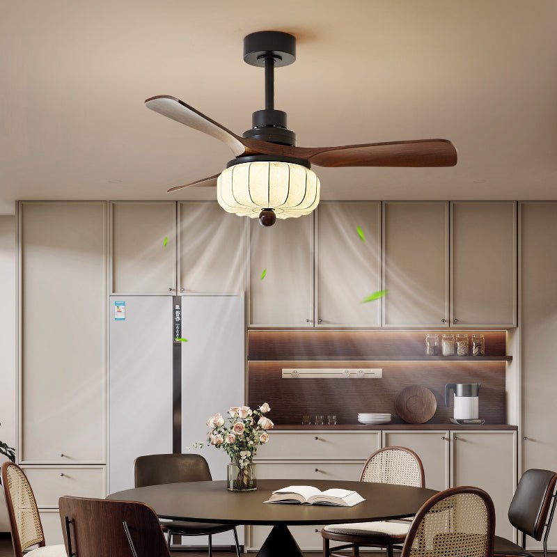 Vintage Ceiling Fan with Light 36-52 Inch 6-Speed Retro Industrial Fan Chandelier with LED & Remote Indoor | Lonoma