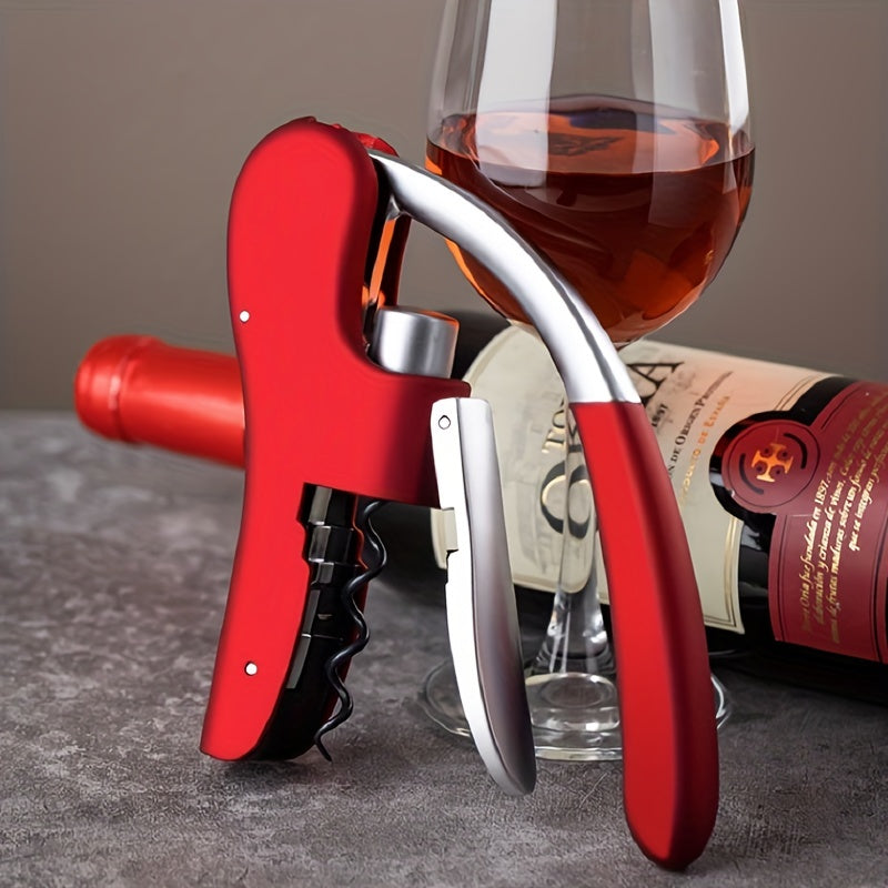 Lever Wine Opener with Ergonomic Grip for Effortless Cork Removal | Professional Corkscrew for Home Bar Restaurant Kitchen | Lonoma