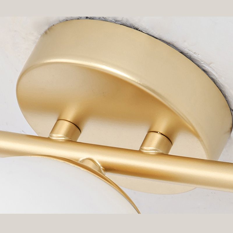 Modern Glass Dome Wall Sconce for Bathroom Vanity – Metal & Glass Finish – LED Lighting for Hallways & Kitchens | Lonoma