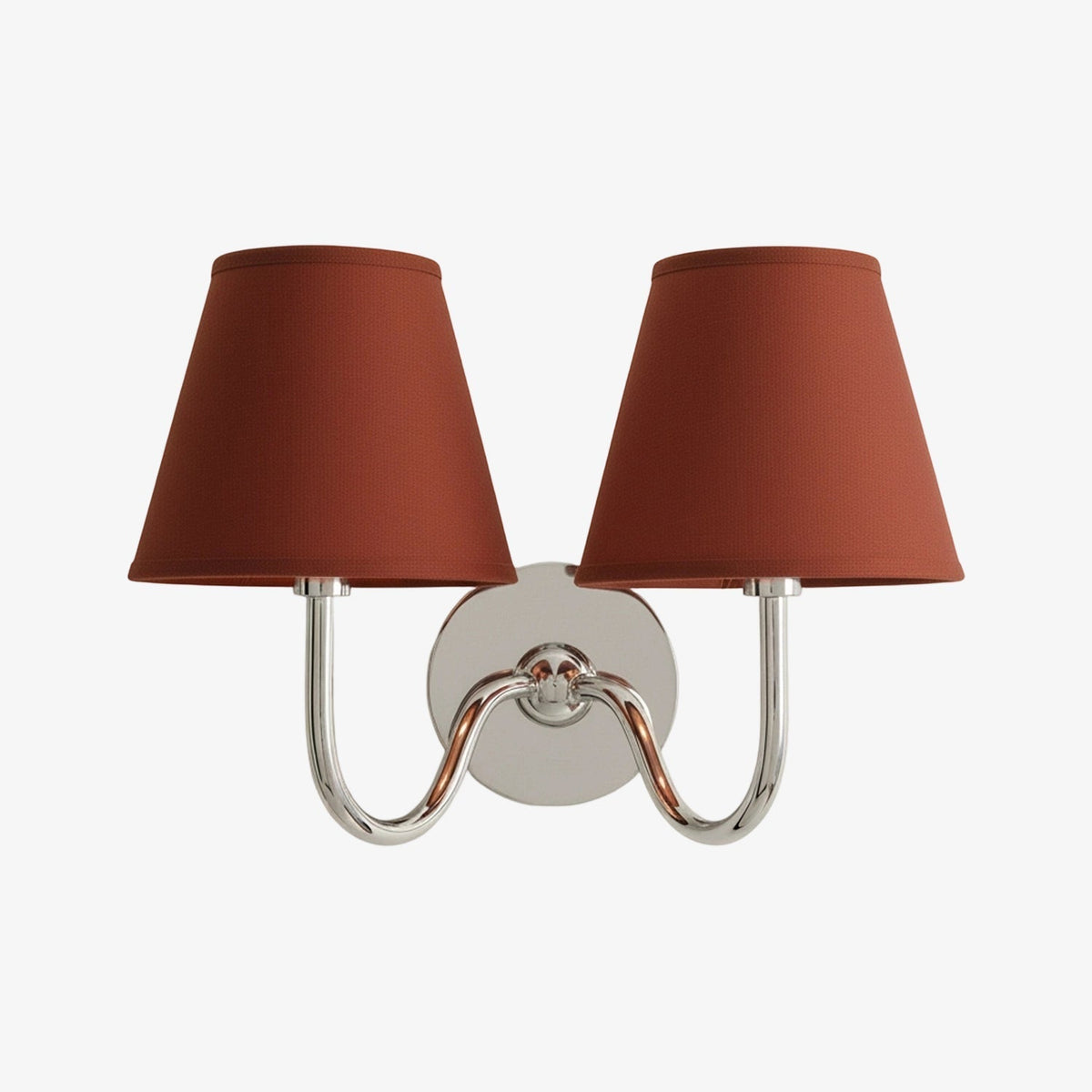 Fabric Shade Wall Sconce with Metal Backplate – E12 Socket Hardwired Light for Bedroom Hallway Dining Room Foyer – Dimmable Indoor Lighting | Lonoma