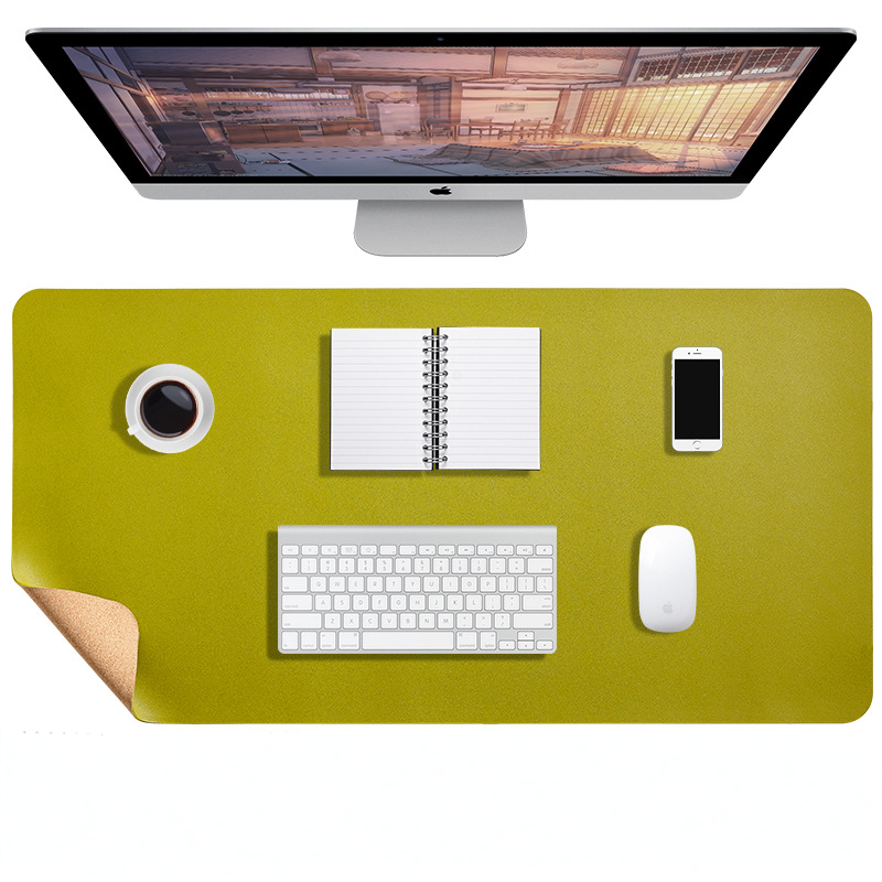 Large Vegan Leather Desk Pad — Water-Resistant Anti-Slip Mouse & Laptop Mat for Office, Home Workspace & Gaming Setup | Lonoma