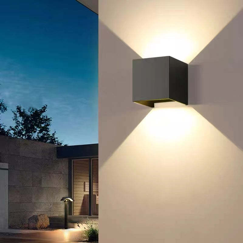 LED Outdoor Wall Sconce Metal Square Adjustable Light Fixture Waterproof IP65 for Patio Garden Porch Entryway Corridor Exterior | Lonoma