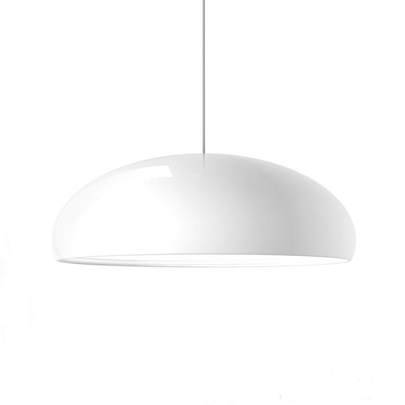 Modern Geometric Metal Pendant Light - Dimmable LED Ceiling Fixture with 3-Color Temperature Switching - 14 to 24 Inch Diameter Options | Lonoma