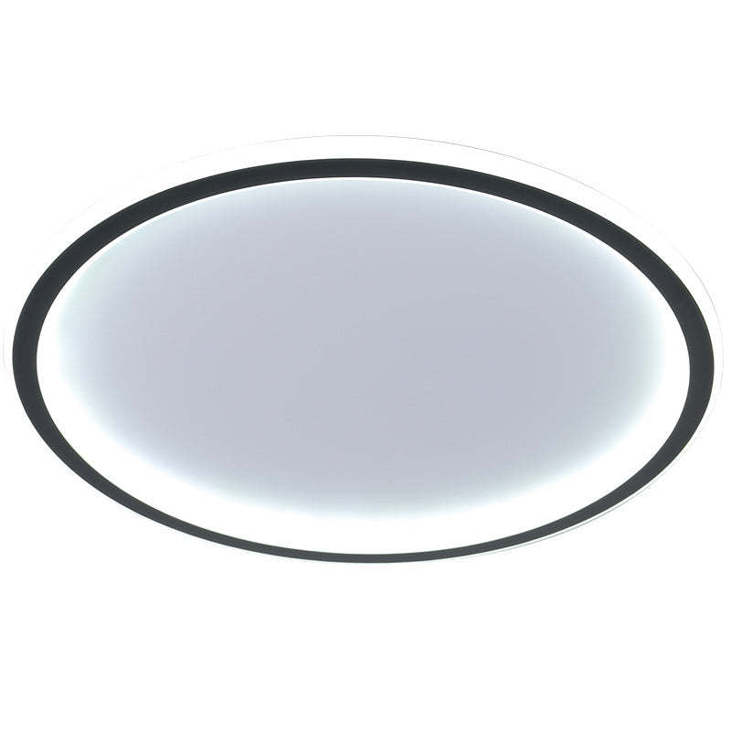 Round Flush Mount Ceiling Light Fixture LED Dimmable Metal Acrylic Shade Hardwired Modern Overhead Lighting for Bedroom Hallway Kitchen | Lonoma