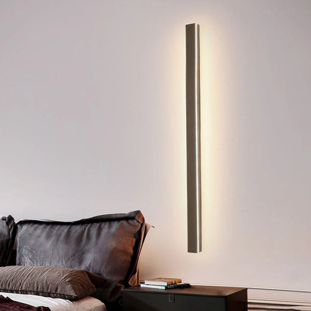 Outdoor Wall Light Fixture IP65 Waterproof Linear LED Strip Black Cement Gray 12-79 Inch Motion Sensor for Patio Porch | Lonoma