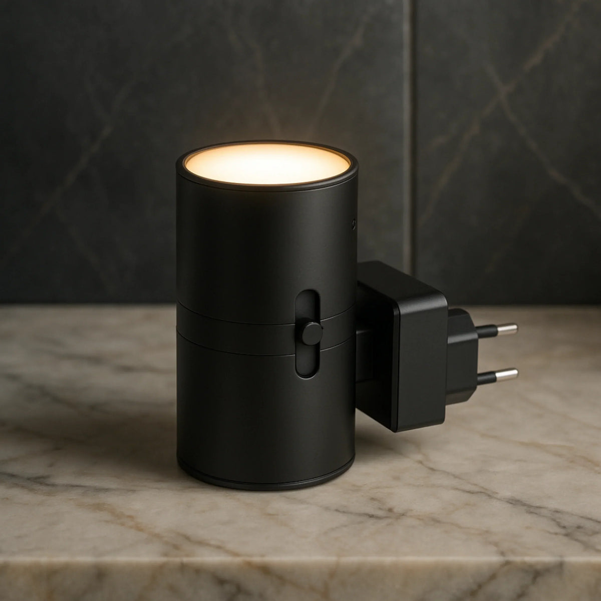 Plug-In LED Night Light with Motion Sensor & Dimmer – Automatic Dusk-to-Dawn Lamp for Hallway, Bedroom & Bathroom | Lonoma
