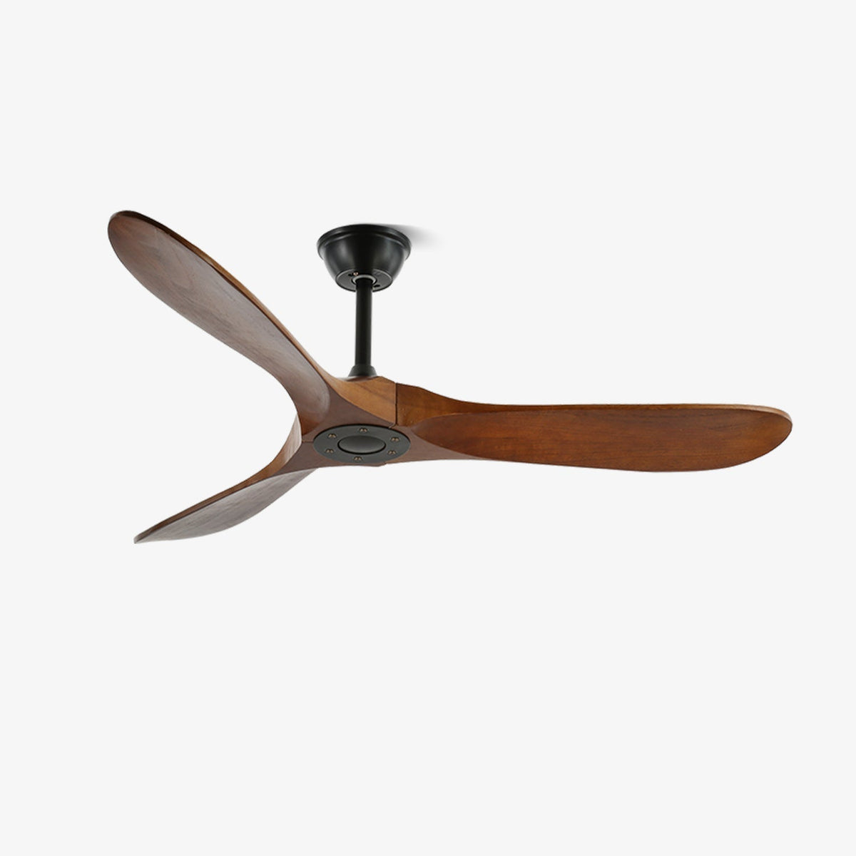 Wood Ceiling Fan with 6 Speeds, Quiet Walnut Blades, Modern Natural Finish for Living Room, Bedroom & Home Office Air Circulation | Lonoma