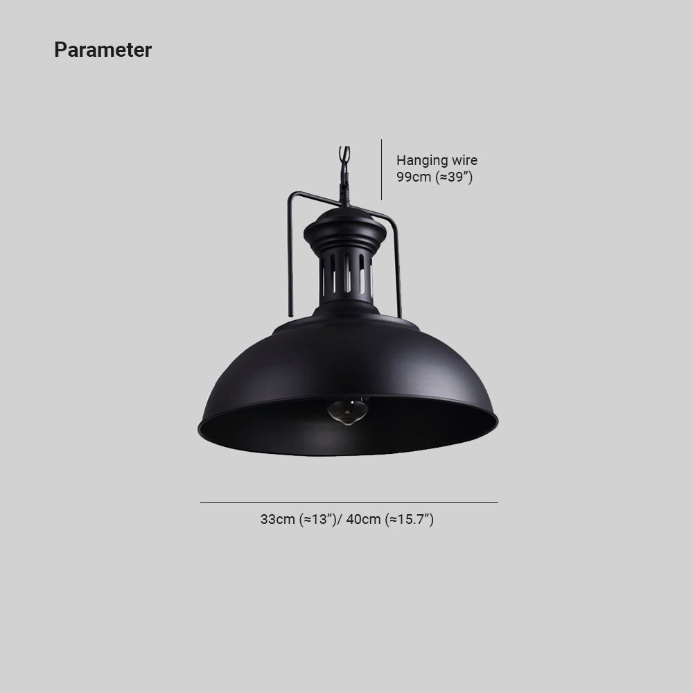 Hanging Metal Pendant Light Fixture Industrial Vintage Style Adjustable Ceiling Lamp for Kitchen Island Dining Room Bedroom Restaurant | Lonoma