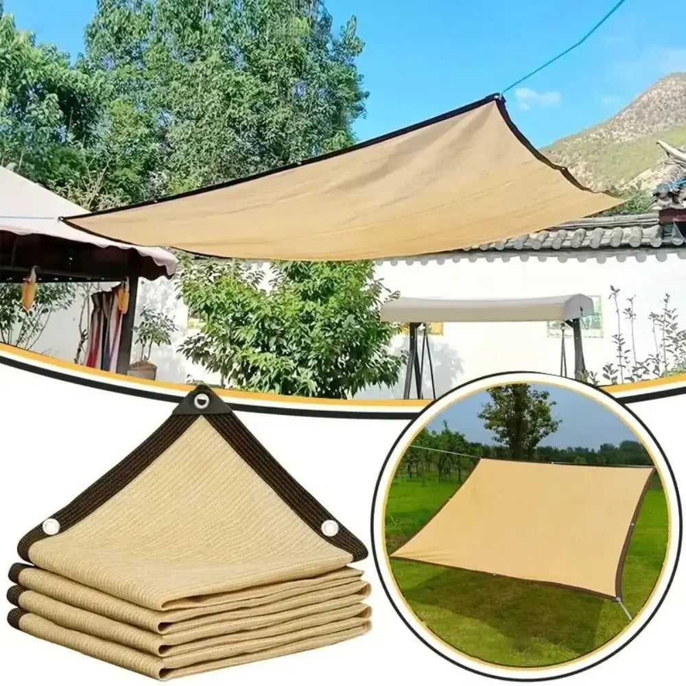 Rectangular Sun Shade Sail, Beige HDPE, 90% UV Block, Breathable Shade Cloth for Patio, Garden, Balcony, Pergola & Deck | Lonoma
