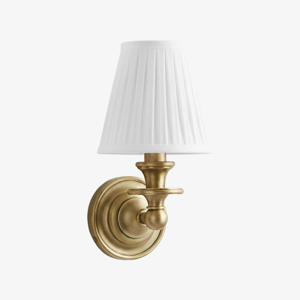 Adjustable Reading Wall Sconce with Fabric Shade & Gooseneck Arm – Wrought Iron Light for Bedroom, Living Room & Hallway | Lonoma