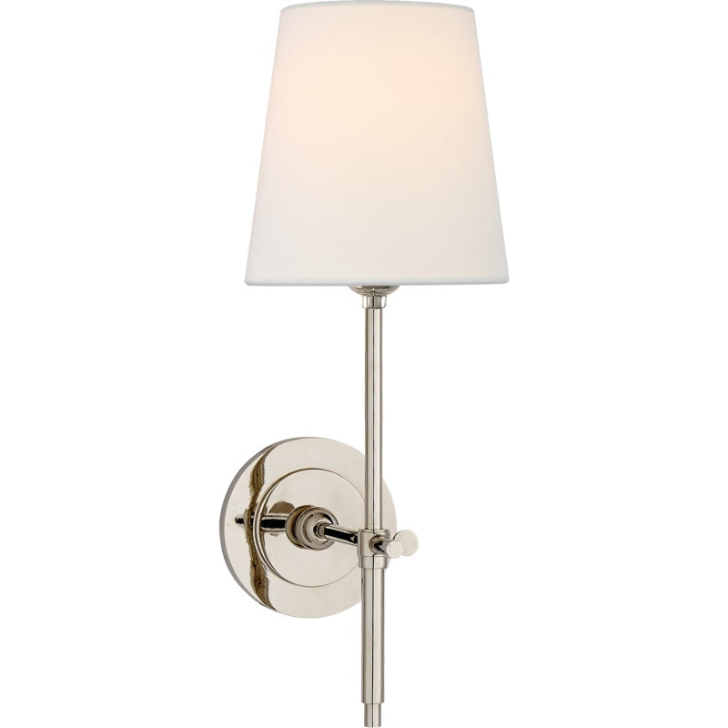 Hardwired Sconce with Fabric Shade Brass Nickel Black Finish for Bedroom Dining Room Hallway Classic Modern Ambient Lighting | Lonoma