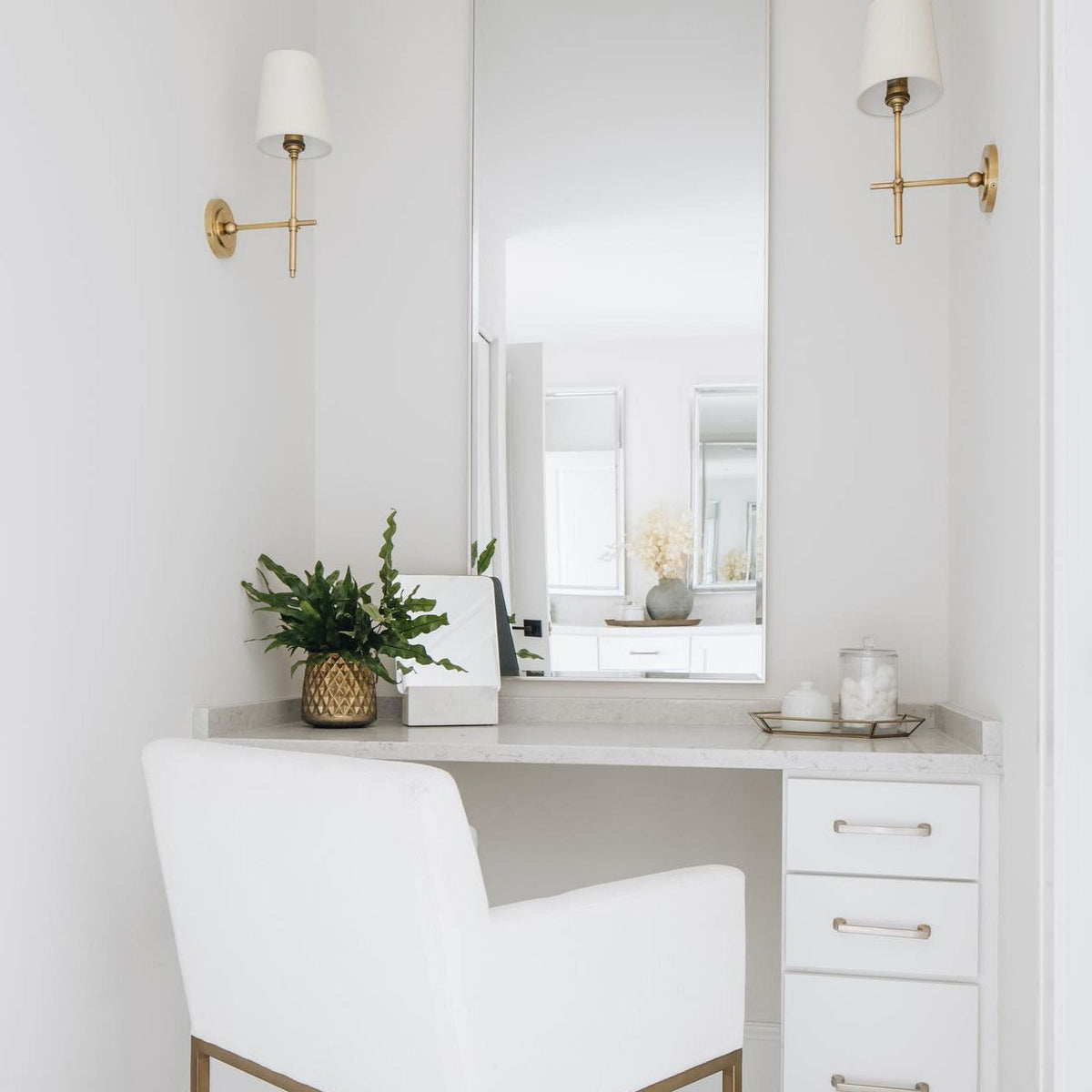 Hardwired Sconce with Fabric Shade Brass Nickel Black Finish for Bedroom Dining Room Hallway Classic Modern Ambient Lighting | Lonoma