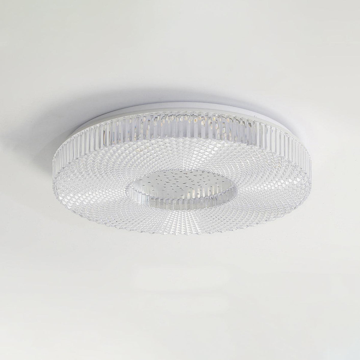 Modern LED Flush Mount Ceiling Light Fixture Acrylic Diffuser Round Panel for Bedroom Entryway Hallway Contemporary Design Gold White | Lonoma