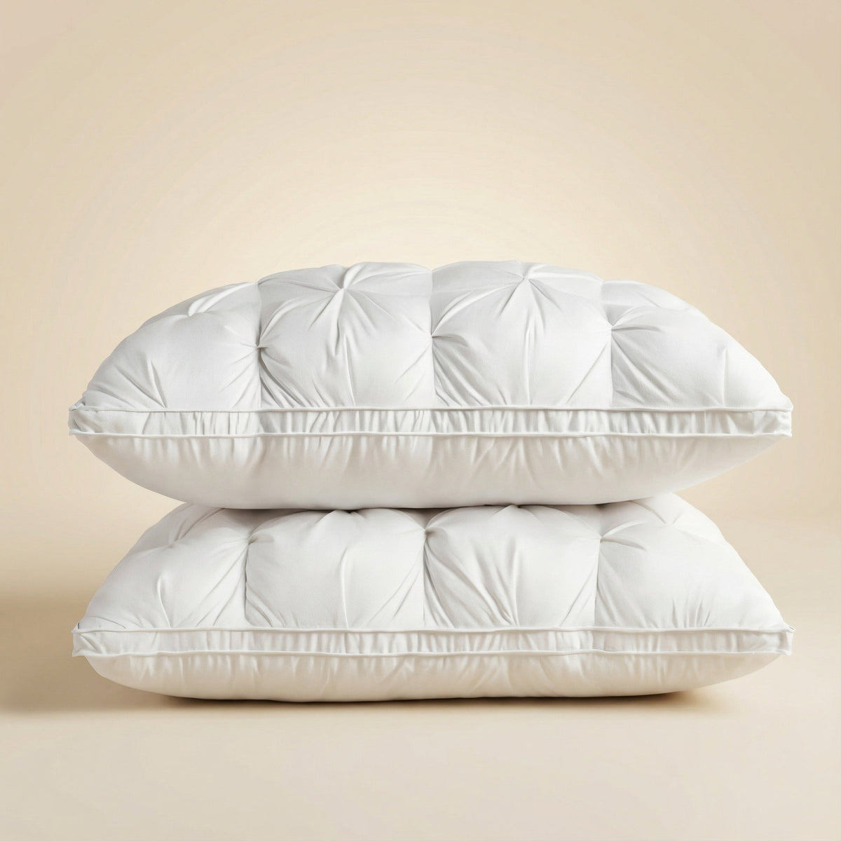 Goose Down Sleep Pillow with Natural Cotton Shell for Side, Back & Stomach Sleepers | Lonoma