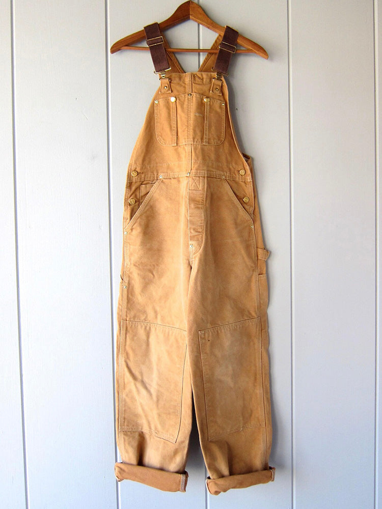 Heavy-Duty Cotton Work Overalls with Adjustable Suspenders for Men – Reinforced Bib Overalls for Construction, Carpentry, Farming & DIY | Lonoma