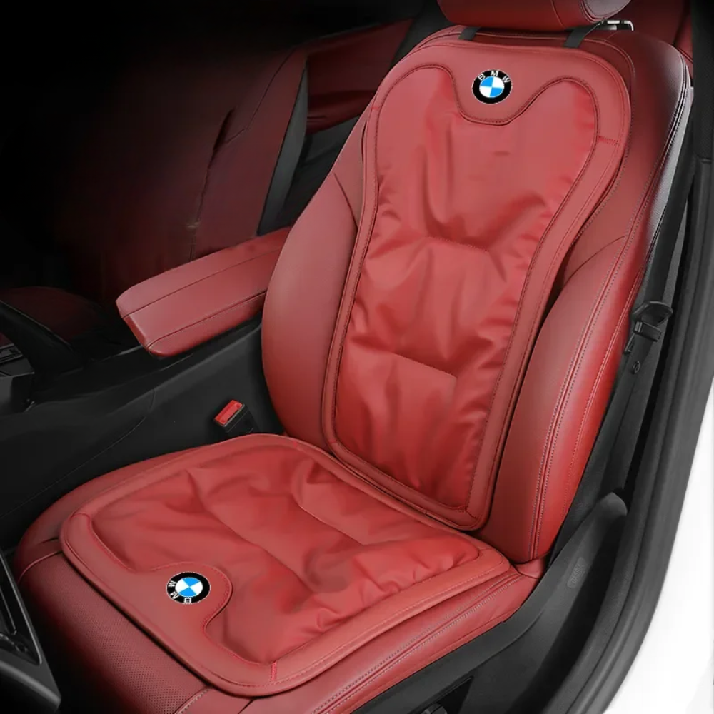 Contoured Lumbar Support Car Seat Cushion for Pain Relief & Better Posture on Long Drives | Breathable Memory Foam Pillow with Washable | Lonoma
