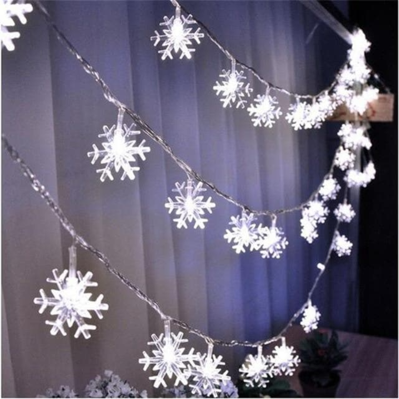 LED String Lights Decorative Globe Star Flower Snowflake Battery or Plug-In Warm White Cool White Indoor Outdoor Fairy Lights for Bedroom | Lonoma