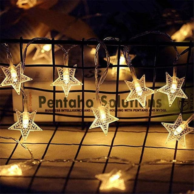 LED String Lights Decorative Globe Star Flower Snowflake Battery or Plug-In Warm White Cool White Indoor Outdoor Fairy Lights for Bedroom | Lonoma
