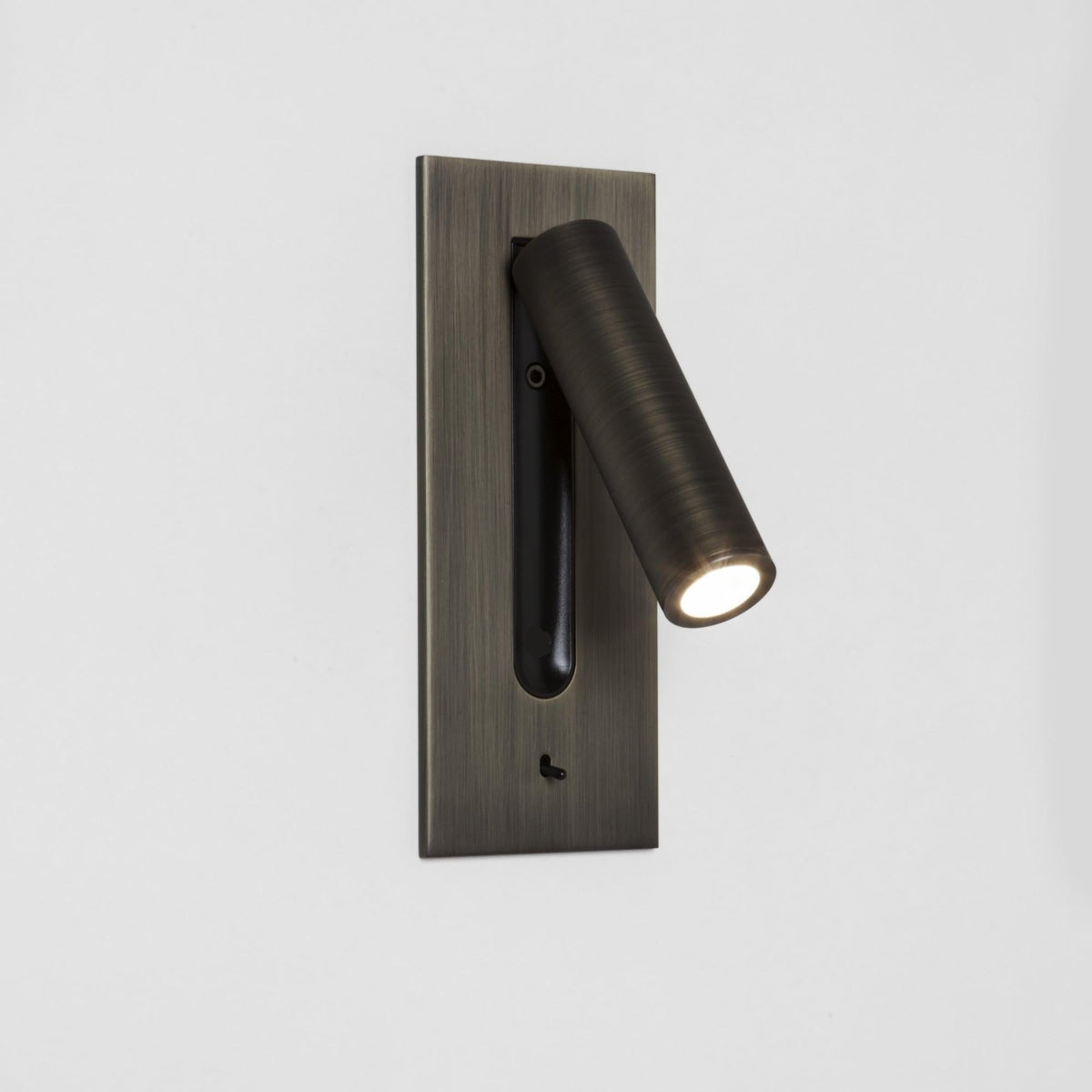 Adjustable Wall Sconce with LED Reading Light | Modern Plug-In Bedside Lamp | Pivoting Metal Fixture for Bedroom, Guest Room & Hallway | Lonoma