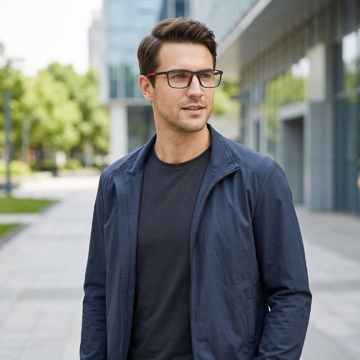 Progressive Reading Glasses, Multifocal Near and Far Vision, Lightweight Polycarbonate Frames, Readers for Computer & Books | Lonoma