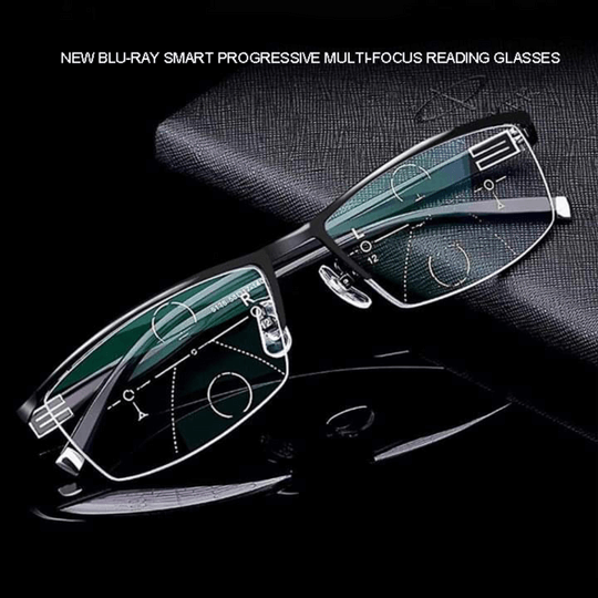 Progressive Reading Glasses Multifocal Lenses Blue Light Blocking Photochromic Transition Bifocal Eyeglasses Men Women Computer Screen | Lonoma