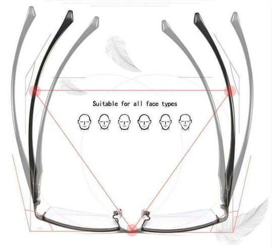 Multifocal Reading Glasses with Photochromic Lenses for Men and Women – Progressive No-Line Bifocals with Blue Light Protection and UV | Lonoma